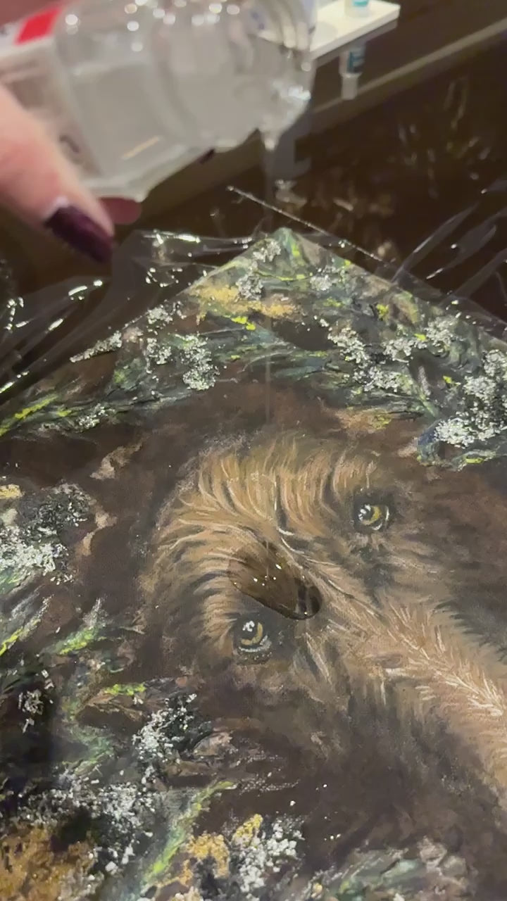 Video of creating the painting