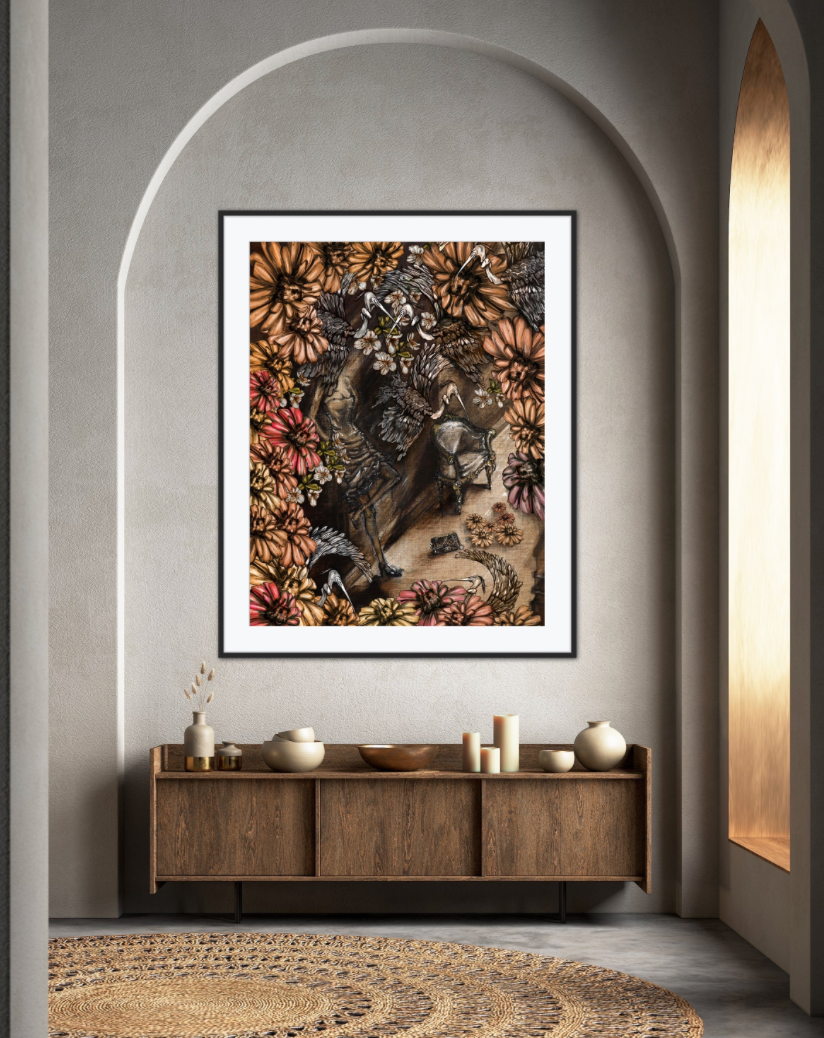 Girl Standing Theme- Fine Art Giclée Print